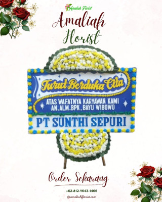 Papan Bunga Duka di Tanjung Palas Timur