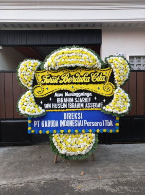 Papan Bunga Duka di Tanjung Palas Timur