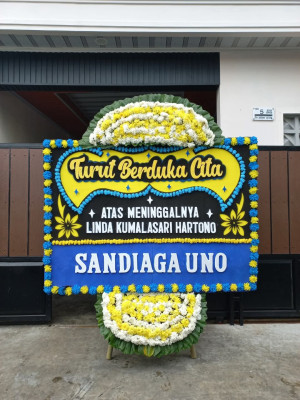 Papan Bunga Duka di Tanjung Palas Timur
